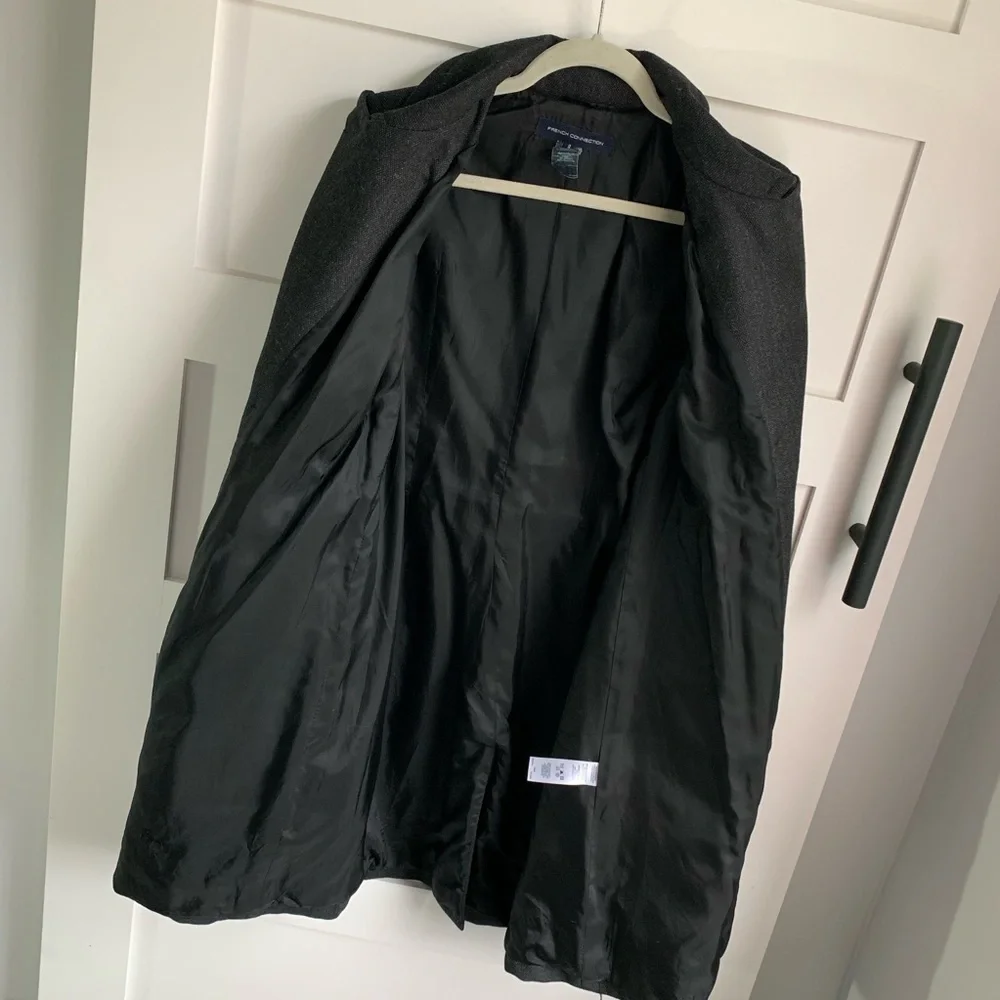 FRENCH CONNECTION | Classic Trench Wool Graphite 8